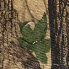 500D Forest Leaves Printing PU Oxford Fabric